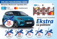 BBI nagradna igra 2021: BBI BANKA I MASTERCARD NAGRAĐUJU – osvoji automobil Hyundai i10