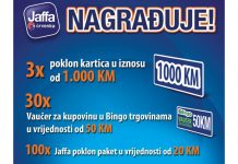 Jaffa nagradna igra 2021 u Bingo