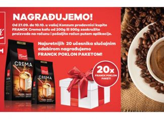 Franck nagradna igra 2021 u Konzum prodavaonicama
