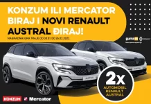 Mercator nagradna igra: KONZUM ILI MERCATOR BIRAJ I NOVI RENAULT AUSTRAL ĐIRAJ!