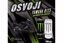 Monster nagradna igra: Osvoji motor YAMAHA R125 uz MONSTER ENERGY Monster nagradna igra BiH u Bingo za motor YAMAHA R125 uz MONSTER ENERGY