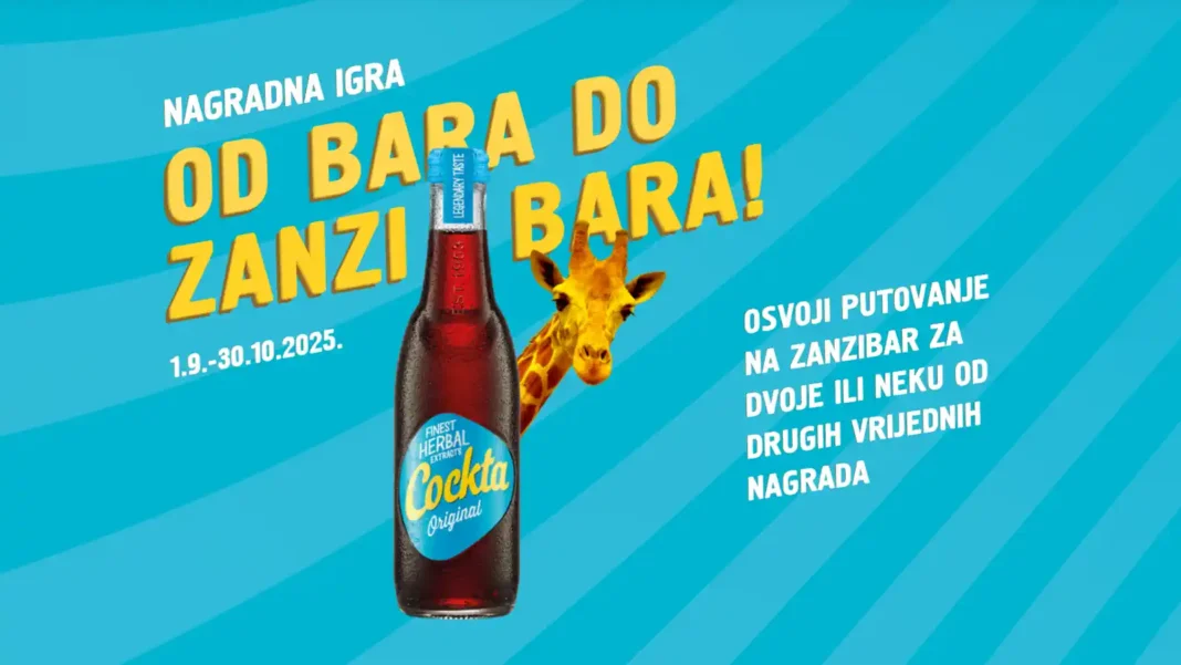 Cockta nagradna igra 2025 u BiH: Od Bara do Zanzibara!