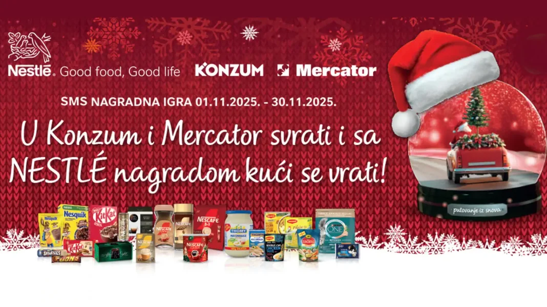Nestle nagradna igra: U Konzum i Mercator svrati i sa Nestlé nagradom kući se vrati!