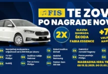 FIS nagradna igra za 2 automobila Škoda Essence