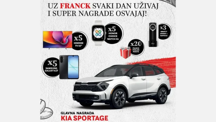 Franck nagradna igra za automobil Kia Sportage