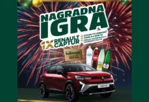 Sarajevski kiseljak nagradna igra 2025 za automobil Renault Captur uz Sky, Sensation, Sara i kiseljak
