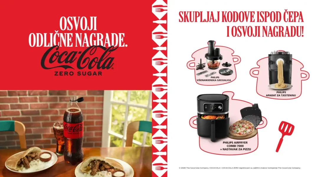 Coca-Cola nagradna igra u BiH: Airfryer, aparat za tjesteninu i višenamjenska sjeckalica