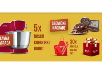 Dolcela nagradna igra: Dolcela slatka praznična kutija Dolcela nagradna igra za 5 Bosch kuhinjskih robota i Dolcela nagrade