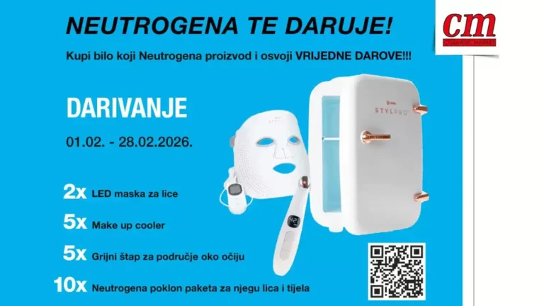 Neutrogena daruje: LED maske za lice, Make up Cooleri, pokloni,...