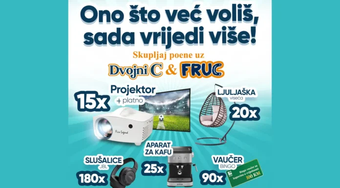 Fructal nagradna igra : Ono što već voliš sada vrijedi više!