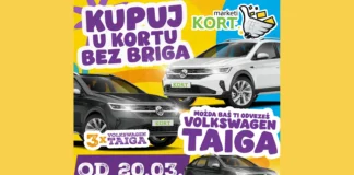 KORT nagradna igra 2026 za 3 automobila Volkswagen Taiga KORT nagradna igra za 3 automobila Volkswagen Taiga