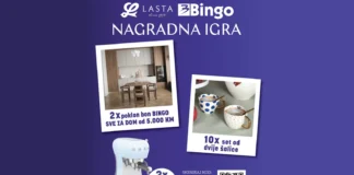 Lasta nagradna igra u Bingo marketima: Osvoji poklon bon od 5.000 KM Lasta nagradna igra u Bingo marketima