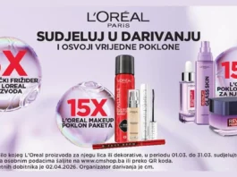 L'OREAL nagradna igra u cm-u za vrijedne poklone