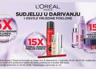 L'OREAL nagradna igra: Osvoji vrijedne poklone L'OREAL nagradna igra u cm-u za vrijedne poklone