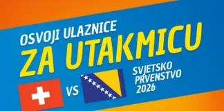 Cedevita: Ulovi ulazniCE za utakmicu Švicarska – BiH Cedevita nagradna igra 2026: Ulovi CE za ulazniCE za utakmicu Švicarska – BiH