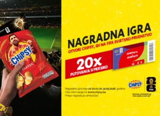 Chipsy nagradna igra: Otputuj na svjetsko prvenstvo FIFA2026 Chipsy nagradna igra: Otputuj na svjetsko prvenstvo FIFA2026
