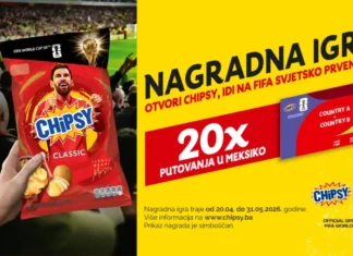 Chipsy nagradna igra 2026: CHIPSY te vodi na Svjetsko prvenstvo FIFA2026 Chipsy nagradna igra 2026: CHiPSY te vodi na svjetsko prvenstvo FIFA2026