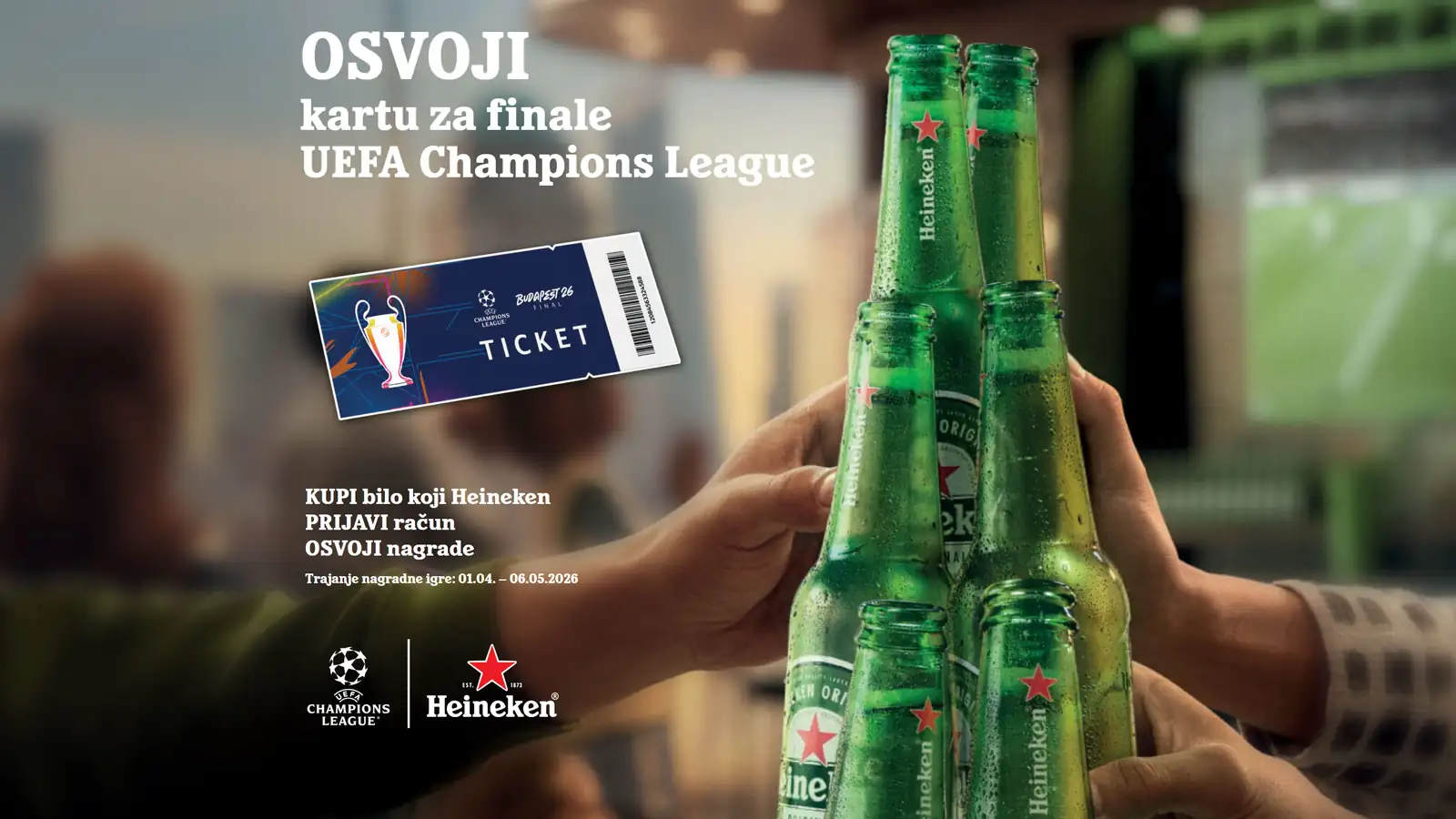 Heineken nagradna igra: Osvoji kartu za finale Lige šampiona