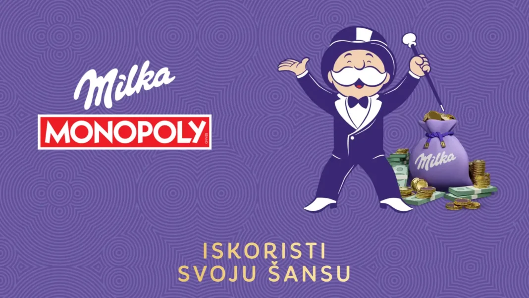 Milka nagradna igra: MILKA x MONOPOLY za nagrade!