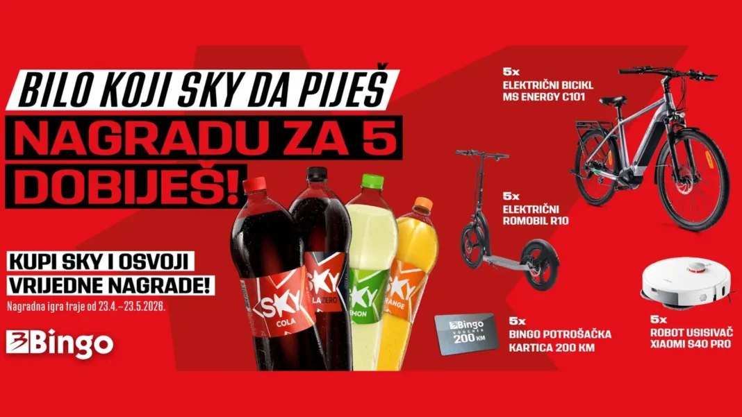 SKY nagradna igra: BILO KOJI SKY DA PIJEŠ – NAGRADU ZA 5 DOBIJEŠ