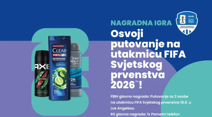 Unilever nagradna igra: Unilever te vodi na Fifa svjetsko prvenstvo 2026!
