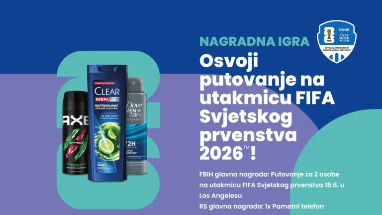 Unilever nagradna igra: Unilever te vodi na Fifa svjetsko prvenstvo 2026!