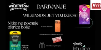 Wilkinson nagradna igra u cm: Osvoji iPhone 17 Pro Max i poklon bonove Wilkinson nagradna igra u cm za iPhone 17 Pro Max i poklon bon