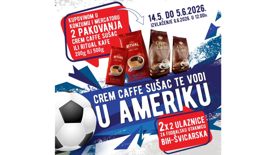 Crem Caffe Sušac nagradna igra 2026: Crem Caffe te vodi u Ameriku