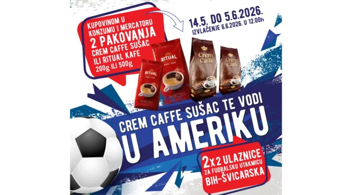 Crem Caffe Sušac nagradna igra 2026: Crem Caffe te vodi u Ameriku