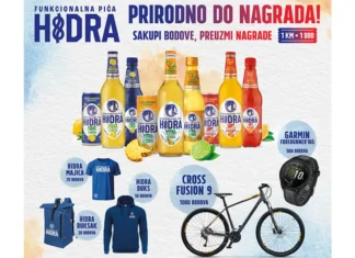 Hidra: Prirodno do nagrada! Hidra funkcionalna pića nagradna igra 2026: Hidra program lojalnosti 'Prirodno do nagrada!'