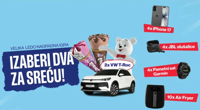 Ledo nagradna igra 2026: Izaberi dva za sreću! Ledo nagradna igra: Izaberi dva za sreću