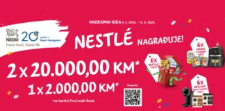 Nestle nagradna igra 2026: Nagrade za 20. godina Nestle BiH Nestle nagradna igra: VELIKA nagradna igra za 20. godina Nestle BiH