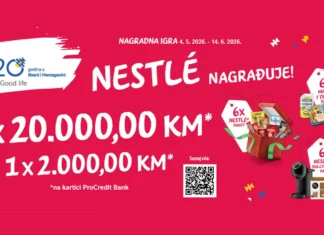 Nestle nagradna igra 2026: Nagrade za 20. godina Nestle BiH Nestle nagradna igra: VELIKA nagradna igra za 20. godina Nestle BiH