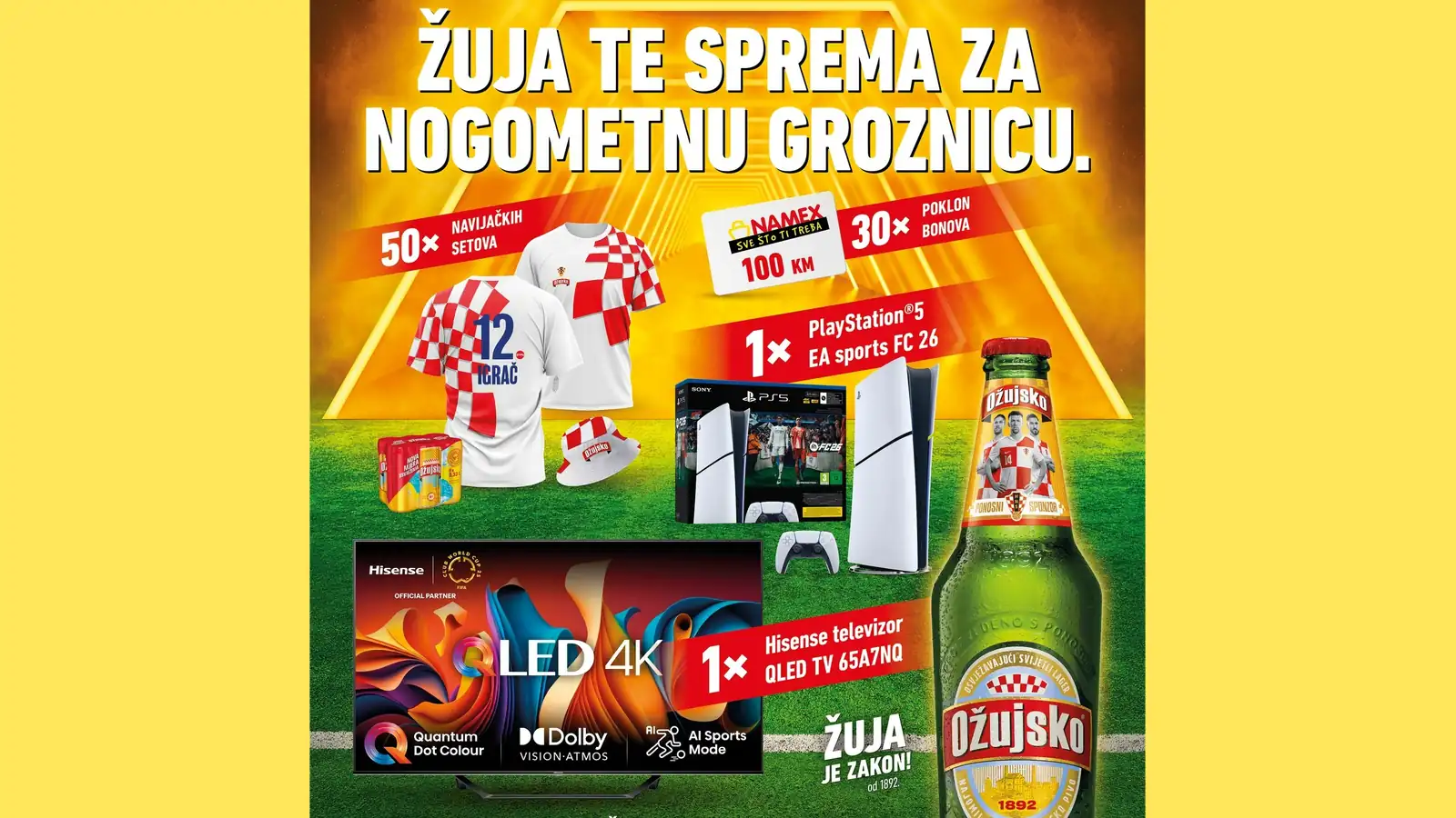 Ožujsko nagradna igra: Žuja te sprema za nogometnu groznicu!