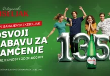 Sarajevski kiseljak nagradna igra 2026: 135 slavimo i darujemo Sarajevski Kiseljak nagradna igra 2026: Već 135 godina dio priče koja nas okuplja. Sarajevski Kiseljak