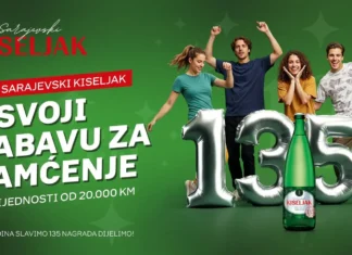 Sarajevski kiseljak nagradna igra 2026: 135 slavimo i darujemo Sarajevski Kiseljak nagradna igra 2026: Već 135 godina dio priče koja nas okuplja. Sarajevski Kiseljak