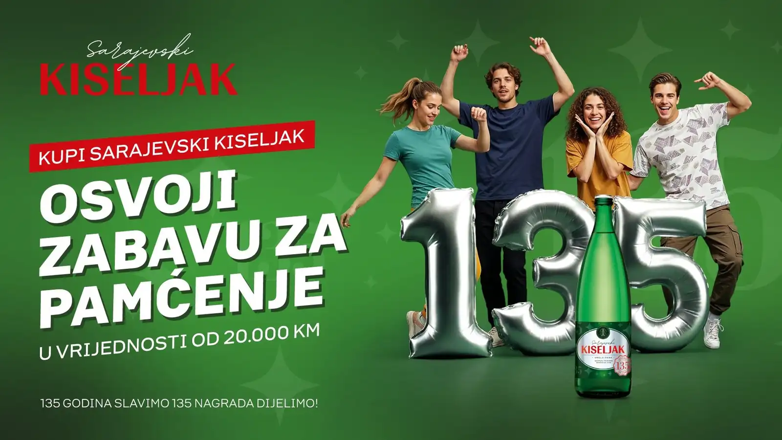Sarajevski Kiseljak nagradna igra 2026: Već 135 godina dio priče koja nas okuplja. Sarajevski Kiseljak