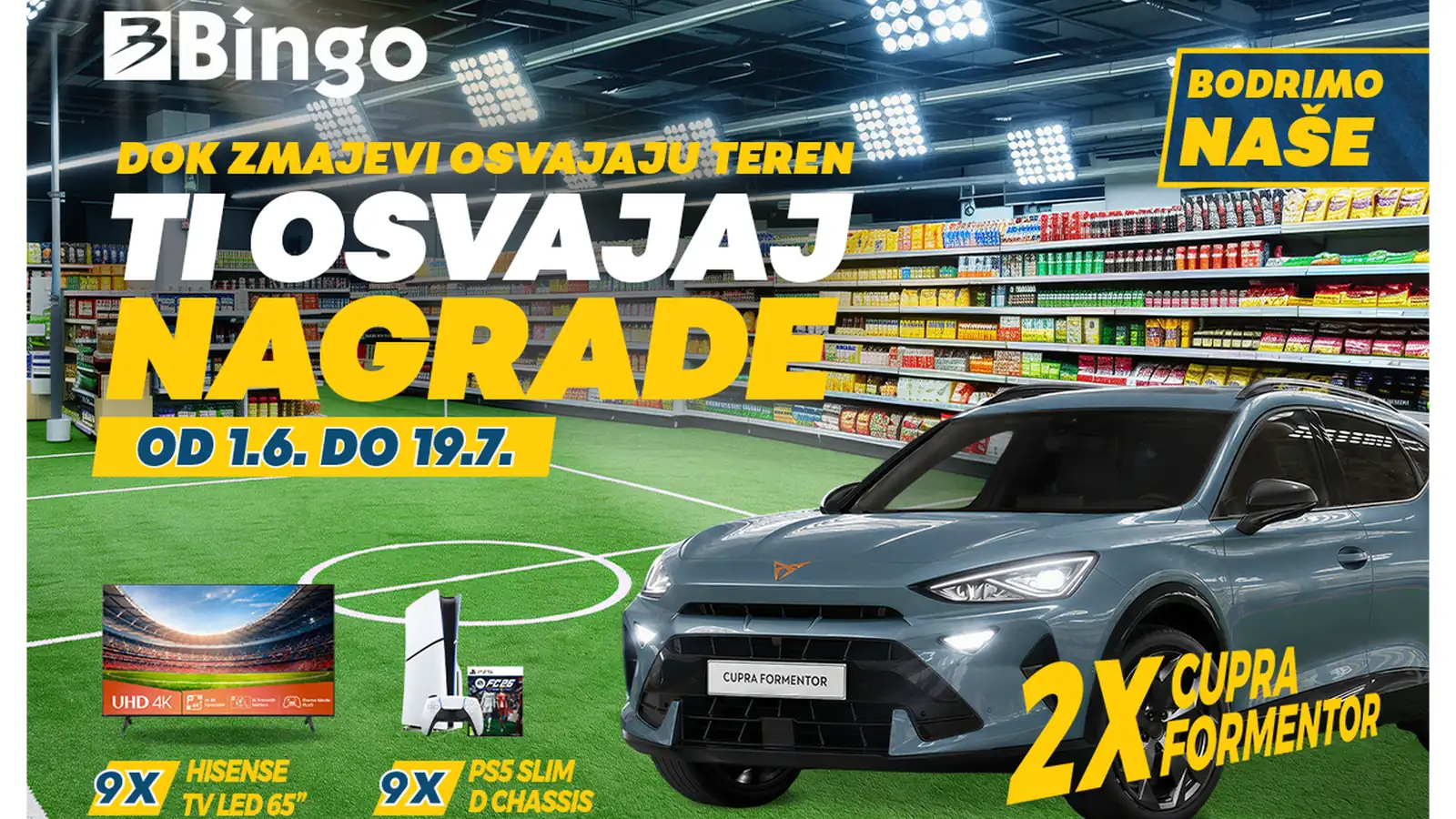 Bingo nagradna igra 2026: Bodrimo naše