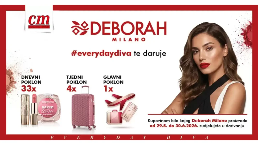Deborah Milano nagradna igra u cm: Osvoji putovanje od 2.000 KM