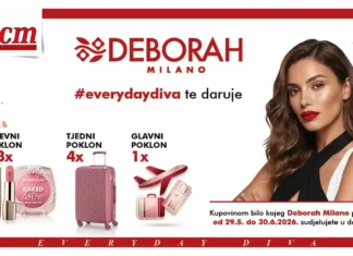 Deborah Milano nagradna igra u cm: Osvoji putovanje od 2.000 KM Deborah Milano nagradna igra u cm: Osvoji putovanje od 2.000 KM