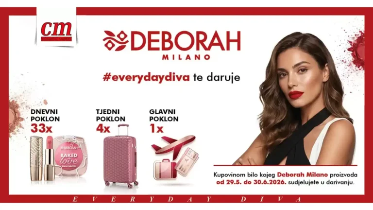 Deborah Milano nagradna igra u cm: Osvoji putovanje od 2.000 KM
