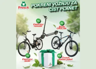 Frosch nagradna igra u dm-u: Pokreni vožnji za čist planet