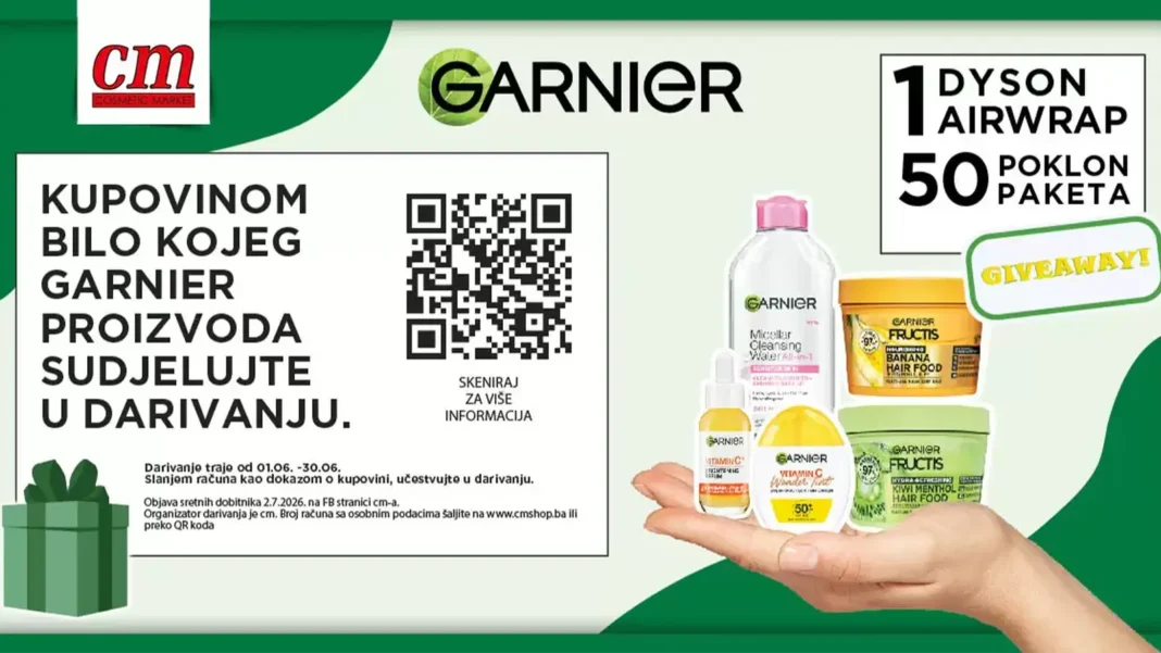 Garnier nagradna igra u cm: Garnier i CM darivanje!