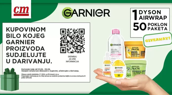 Garnier nagradna igra u cm: Garnier i CM darivanje!