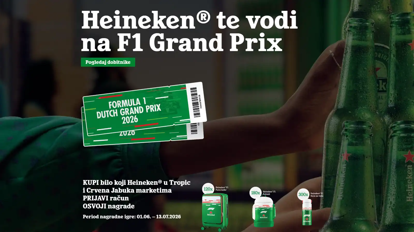 Heineken nagradna igra 2026: Heineken nagrađuje!