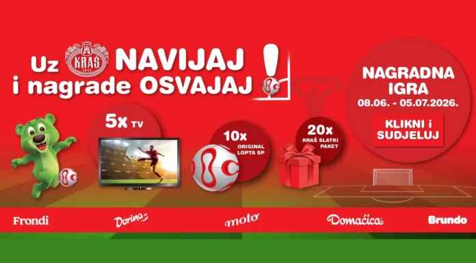 Kraš nagradna igra: Uz Kraš navijaj i nagrade osvajaj!