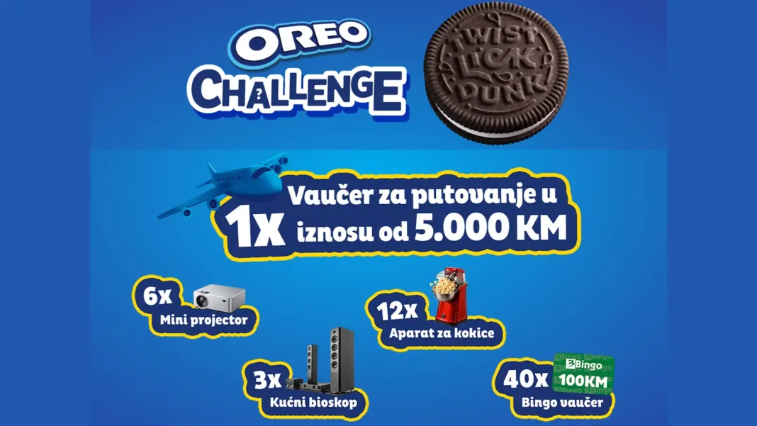Oreo nagradna igra 2026: OREO CHALLENGE Oreo nagradna igra 2026: OREO CHALLENGE