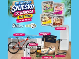 Sladoled Snješko 4You nagradna igra u KORT marketima