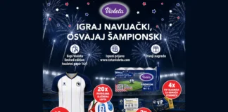 Violeta nagradna igra: Igraj navijački, osvajaj šampionski! Violeta nagradna igra: Igraj navijački, osvajaj šampionski!