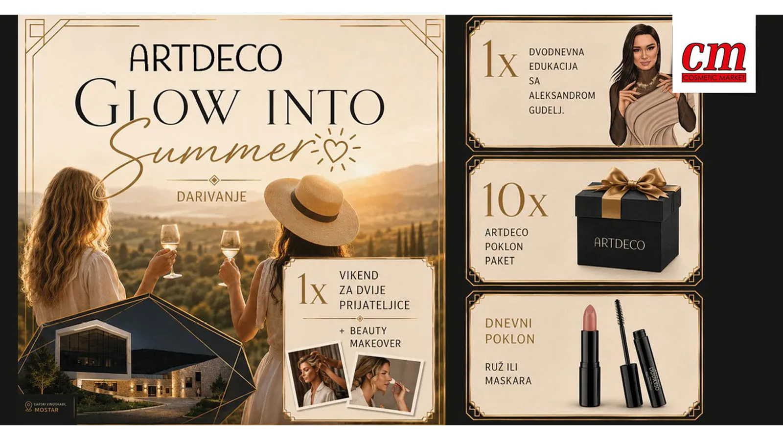 Artdeco nagradna igra u cm-u: Glow Into Summer